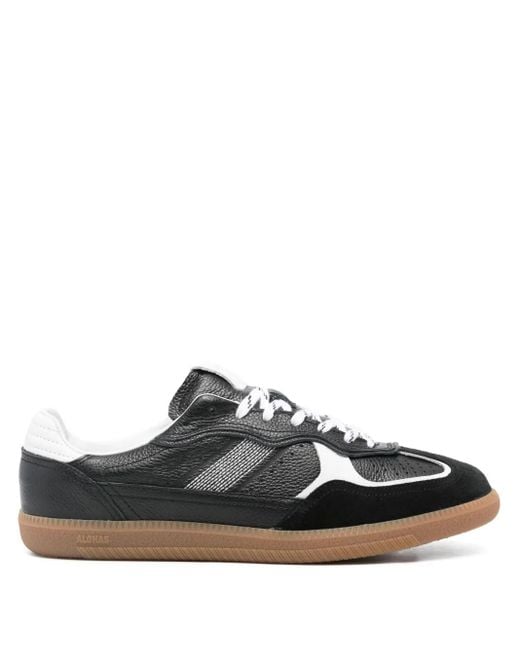Alohas Black Leather Sneakers for men
