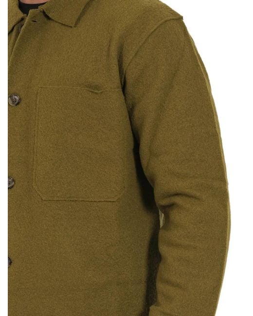 NN07 Green Pocket Button Jacket for men