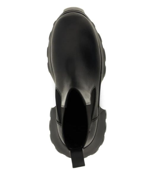 Rick Owens Black Mega Tractor Ankle Boots for men