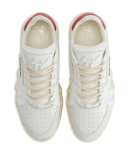 メンズ Giuseppe Zanotti Talon パネル レザースニーカー White