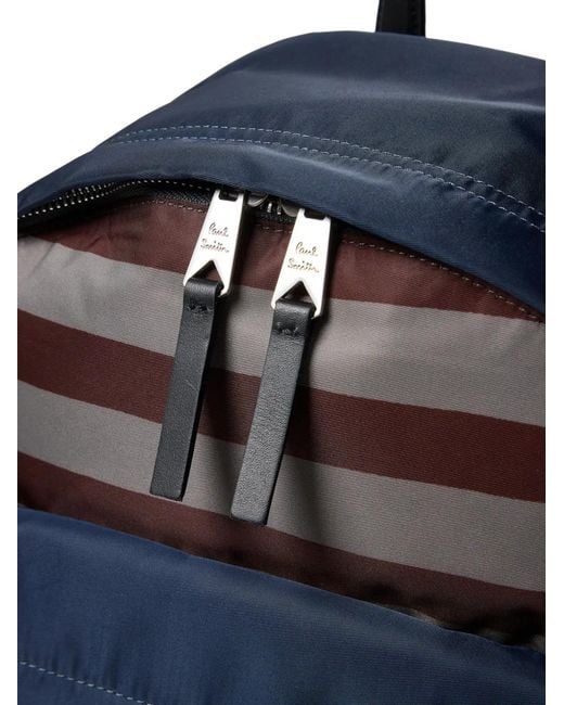 Paul Smith Blue Striped Backpack for men
