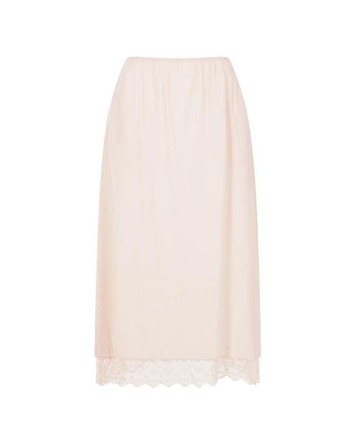 Simone Rocha Midi-Rok Met Kant in het White