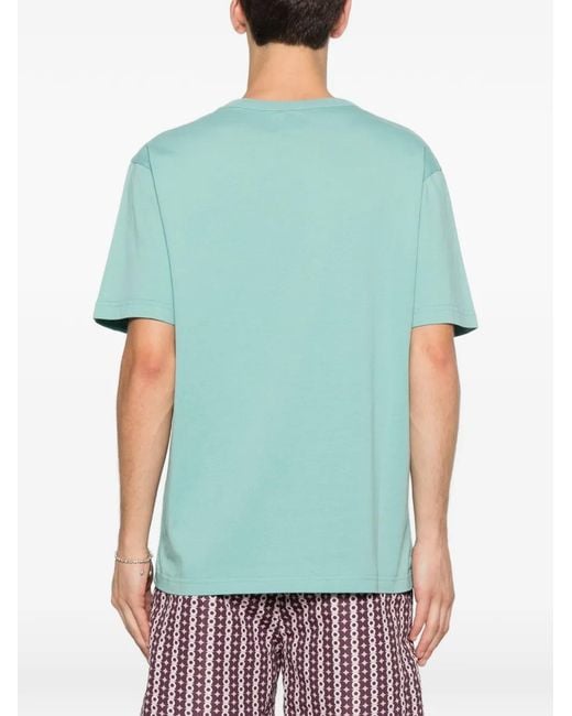La Paz Blue T-Shirt À Logo Imprimé for men