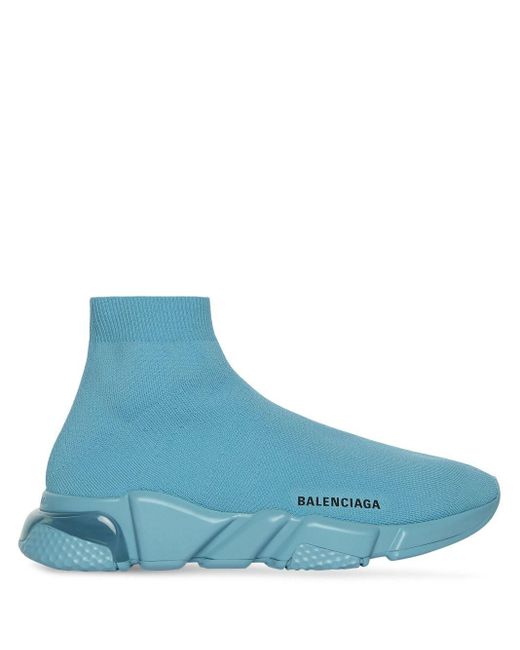 Balenciaga Speed Sock-style Sneakers in Blue | Lyst