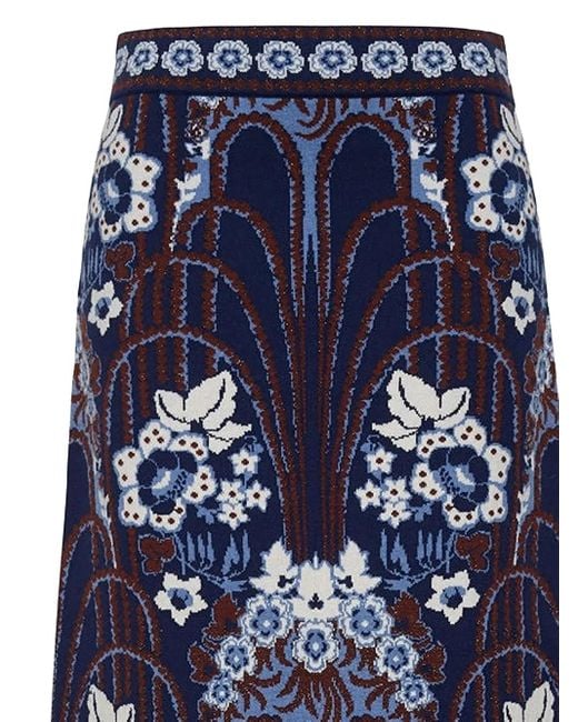 Cara Cara Blue Clara Midi Skirt