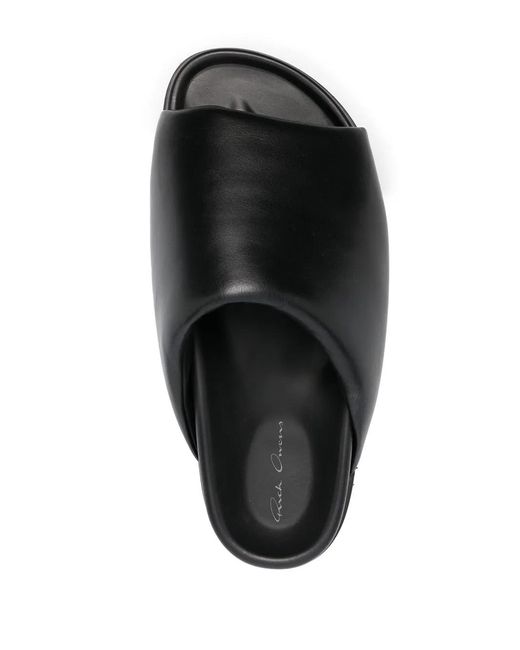 Rick Owens Black Granolas Padded Slides