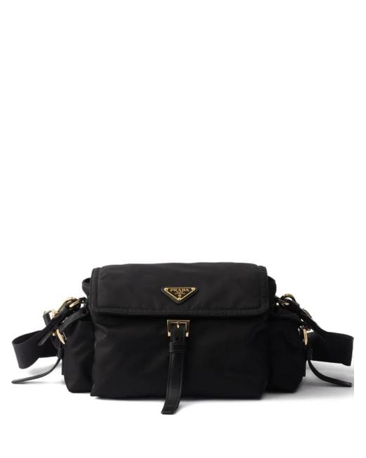 Prada Black Mittelgroße Explore Schultertasche