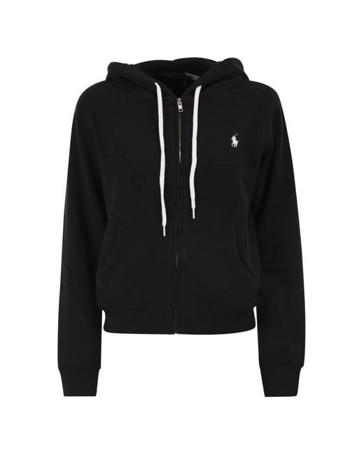 Polo Ralph Lauren Black Zip-Up Hoodie