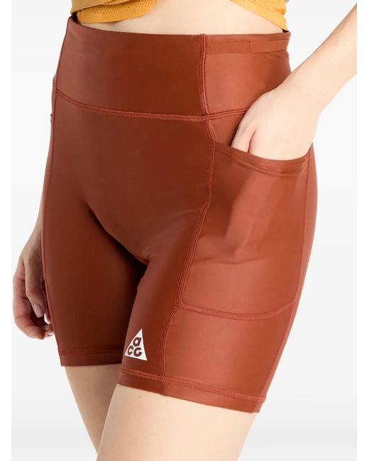 Nike Orange Acg "Tree Frog" Shorts