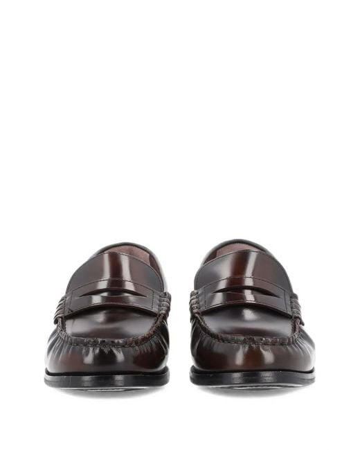 Alohas White Slip-On Penny-Slot Loafers