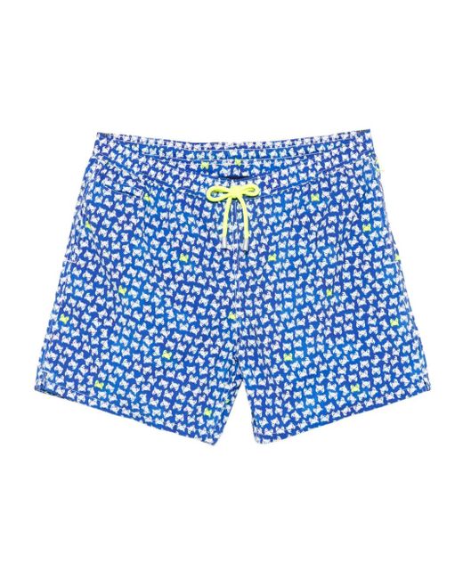 Mc2 Saint Barth Lightning Micro Fantasy Badeshorts in Blue für Herren