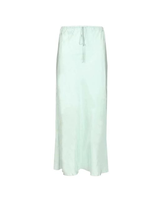 Forte_forte Green Drawstring Midi Skirt