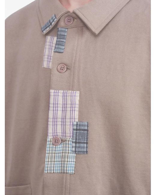 STORY mfg. Gray Walking Patchwork Jacket for men