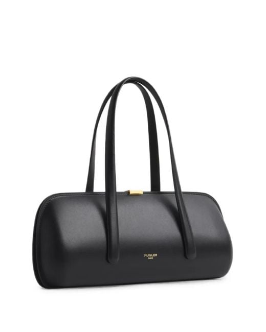 Mugler Black Aurora Shoulder Bag