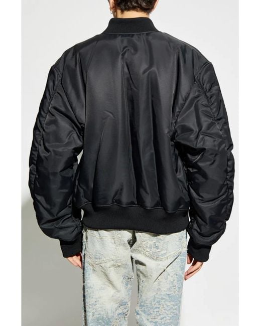 国内発送★DIESEL★ロゴ J-Miles-Rugg ボンバー ジャケット メンズ DIESEL J-Milles-Rugg ボンバージャケット ブラック | Lyst