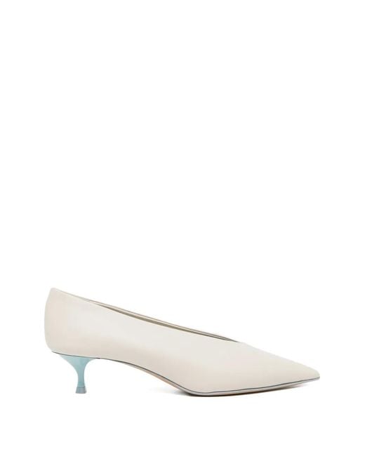 Le Monde Beryl White Babouche Pumps
