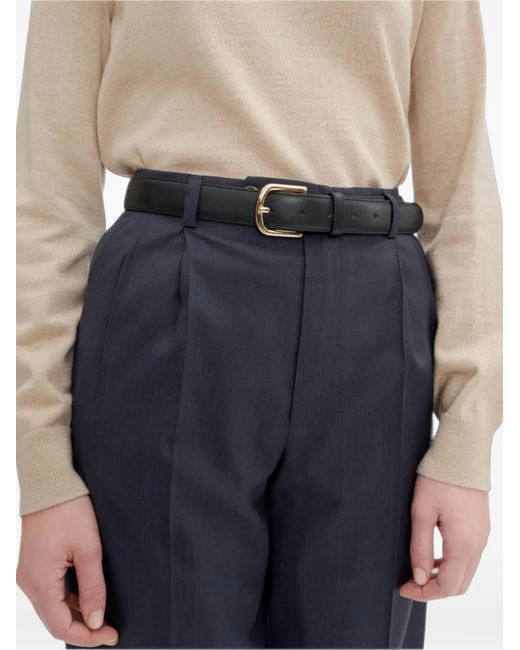 A.P.C. Black Leather Belt