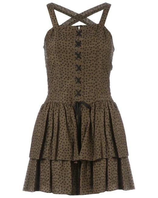Edun Green Pleated Dress
