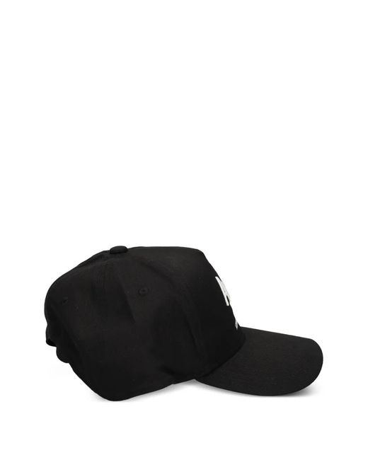 ARMANI EXCHANGE Black Logo Embroidered Cap for men