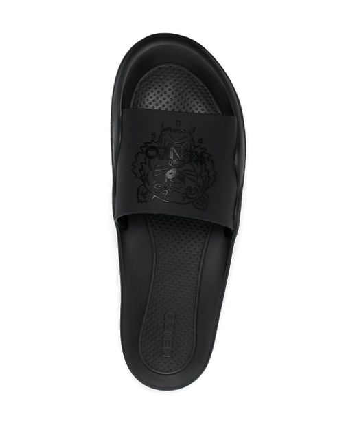 Chanclas Tiger KENZO de Caucho de color Negro para hombre | Lyst