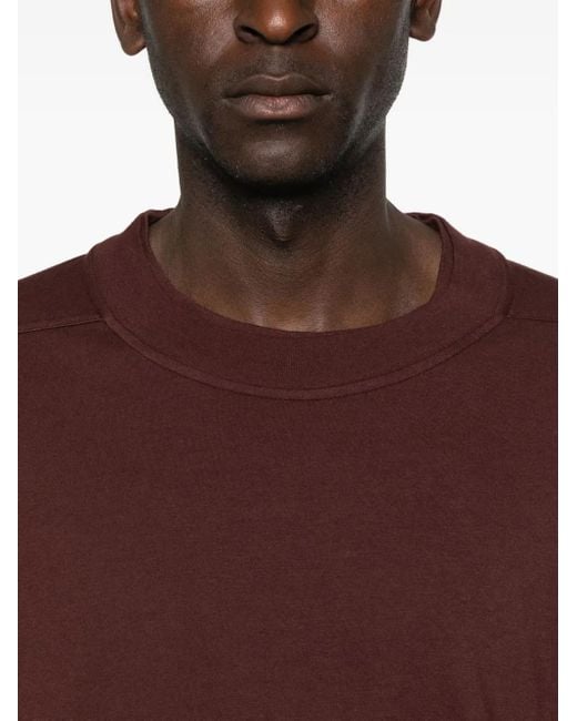 メンズ Rick Owens レイヤード ロングtシャツ Brown