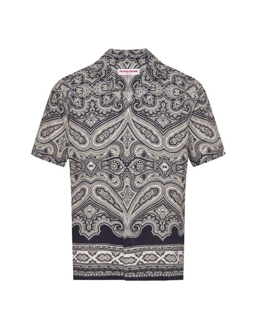 Orlebar Brown Gray Short Sleeve Shirt for men