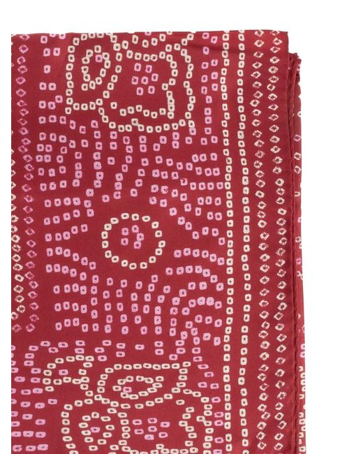 Isabel Marant Red Patterned Scarf