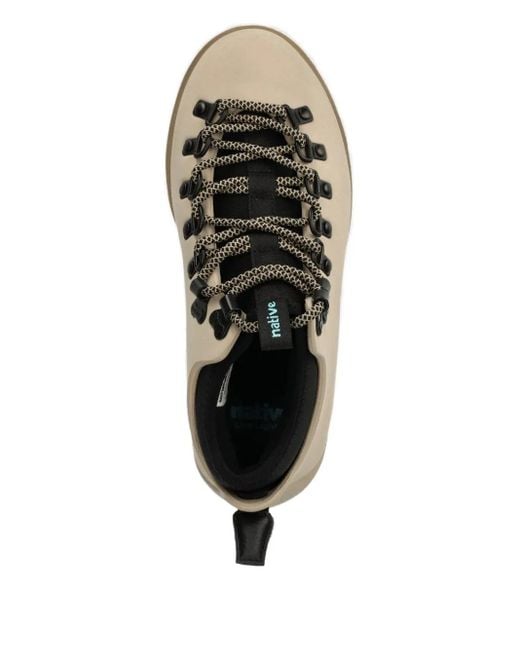 Native Eyewear Black Lace-Up Ankle Boots