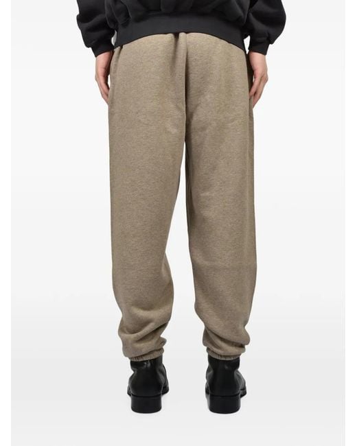 Essentials Natural Logo-Print Track Pants for men