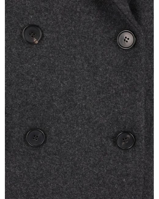 Ter Et Bantine Black Double-Breasted Coat