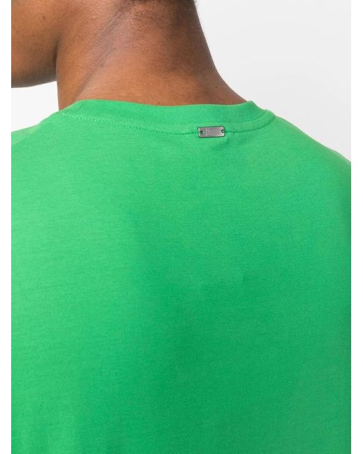 Herno Green Crew-Neck Cotton T-Shirt for men