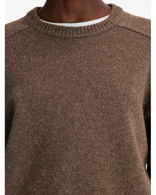 Loulou de Saison Brown Breha Crew-Neck Sweater