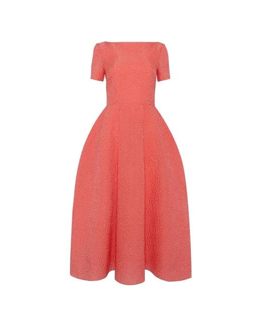 Roksanda Vaela Textured-Finish Midi Dress