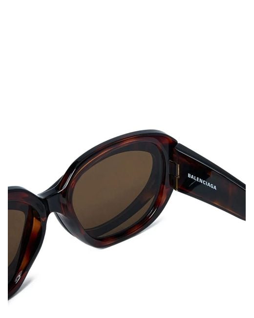 Balenciaga Black Superbusy Layered Sunglasses