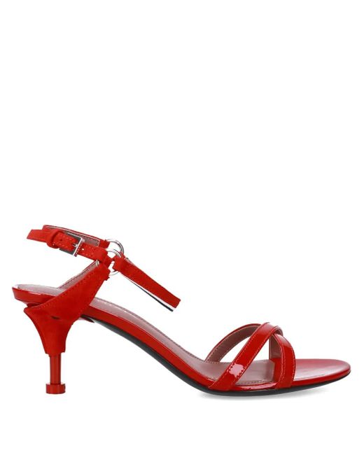 Premiata Red Crisscross Sandals