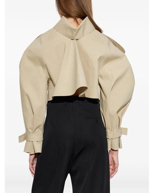 Givenchy Natural Cropped Double-Breasted Jacket