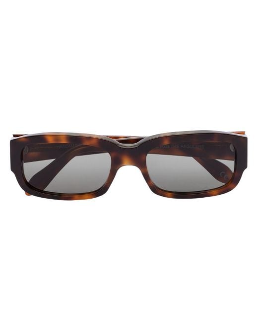 Totême  Brown The Regulars Rectangle-frame Sunglasses