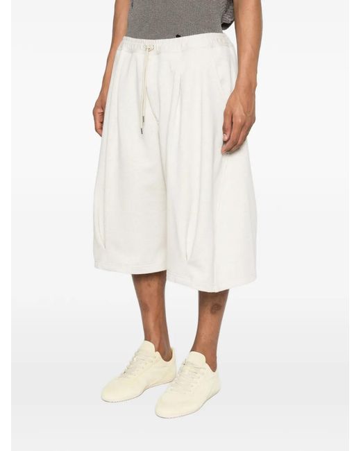 KHOKI White Drawstring Shorts for men