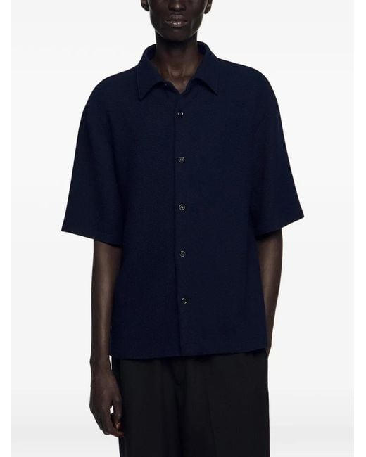Sandro Wavy Overhemd in het Blue voor heren
