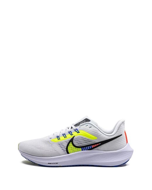 Nike White Air Zoom Pegasus 39 Premium Volt Racer" Sneakers