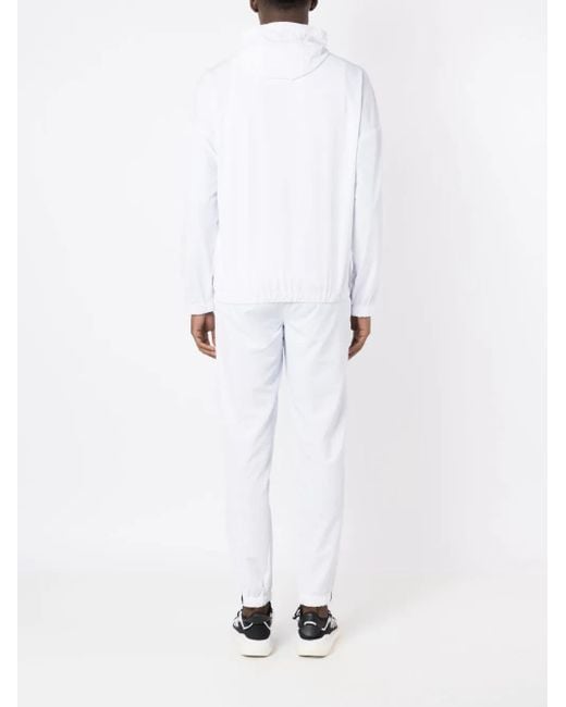 EA7 White Logo-Print Tracksuit for men
