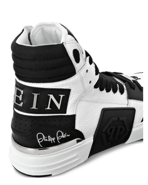 Philipp Plein Black High-Top-Sneakers mit Logo
