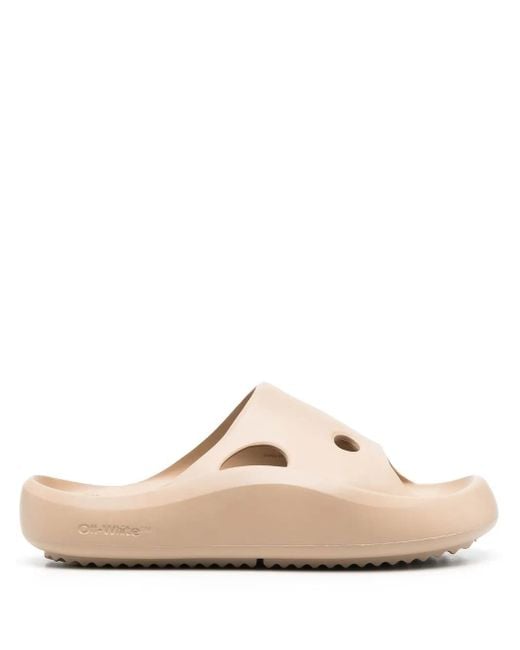 Off-White c/o Virgil Abloh Natural Meteor Cut-out Slides for men