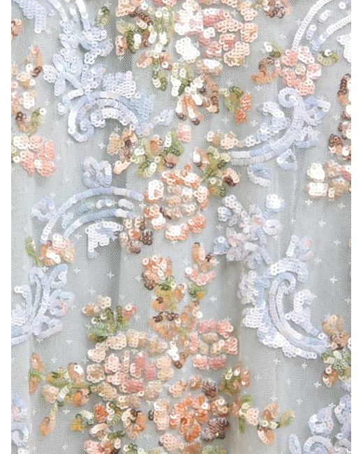 Robe Mi-Longue Ornée De Sequins À Une Épaule Needle & Thread en coloris White
