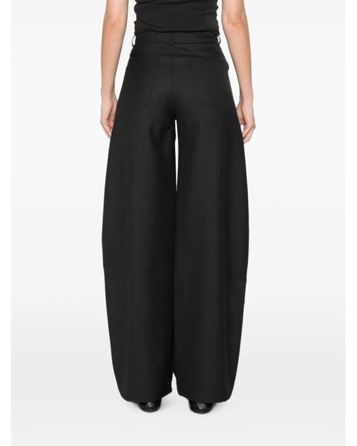 Séfr Black Soline Wide-Leg Trousers