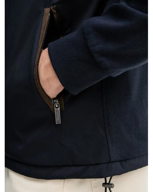 Guess Blue Zip Hooded Jacket for men