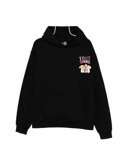 Melt Black Graphic-Print Pouch-Pocket Hoodie for men