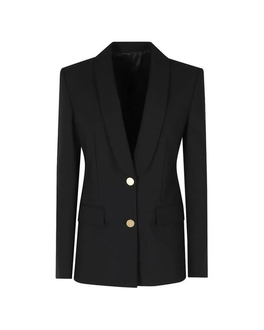 Alberta Ferretti Black Tone Buttoned Blazer