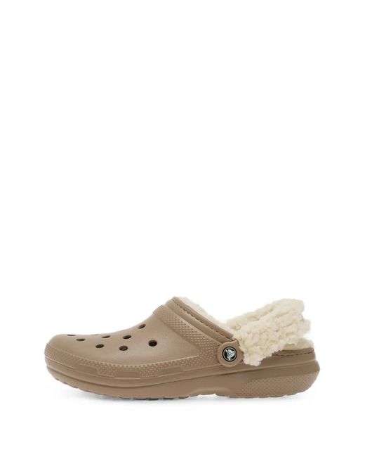 CROCSTM White Classic Fleece-Lined Clogs