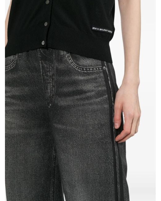 Rag & Bone Gray Miramar Terry Side-Stripe Jeans